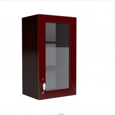 Corp superior 40 vitrina cu 1 usa Zebra MDF rosu simplu